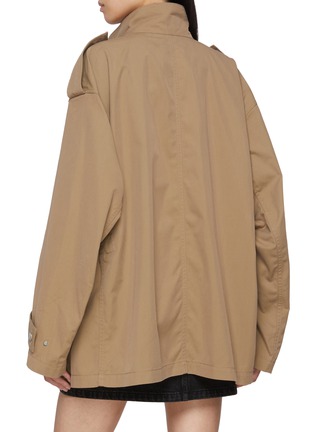 Back View - Click To Enlarge - MO&CO. - Drawstring Cotton Jacket