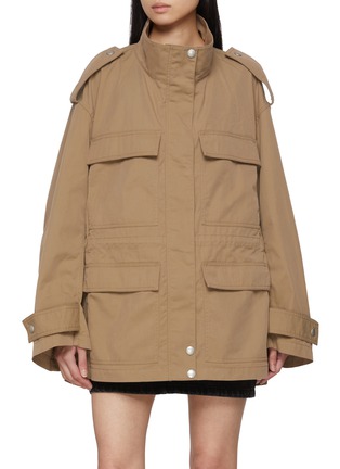 Main View - Click To Enlarge - MO&CO. - Drawstring Cotton Jacket