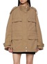 Main View - Click To Enlarge - MO&CO. - Drawstring Cotton Jacket