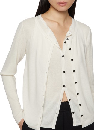  - MO&CO. - Layered Wool Cardigan Set