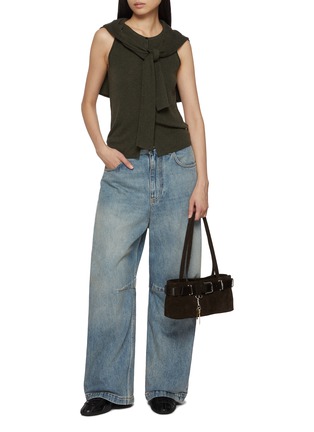 Figure View - Click To Enlarge - MO&CO. - Layered Wool Cardigan Set