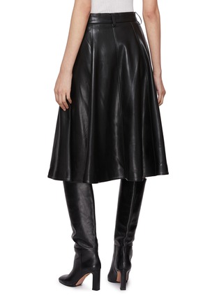 Back View - Click To Enlarge - MO&CO. - High Waist Pleated Midi Skirt