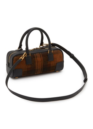 Detail View - Click To Enlarge - LOEWE - Amazona 23 Cropped Tartan Leather Handbag