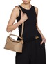 Front View - Click To Enlarge - LOEWE - Small Puzzle Edge Soft Grained Leather Bag
