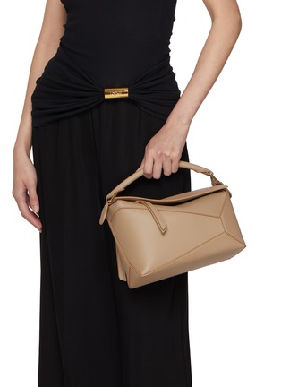 Figure View - Click To Enlarge - LOEWE - Small Puzzle Edge Soft Grained Leather Bag
