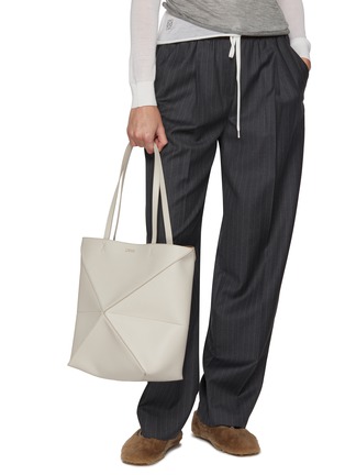Figure View - Click To Enlarge - LOEWE - Medium Puzzle Fold Leather Tote Bag
