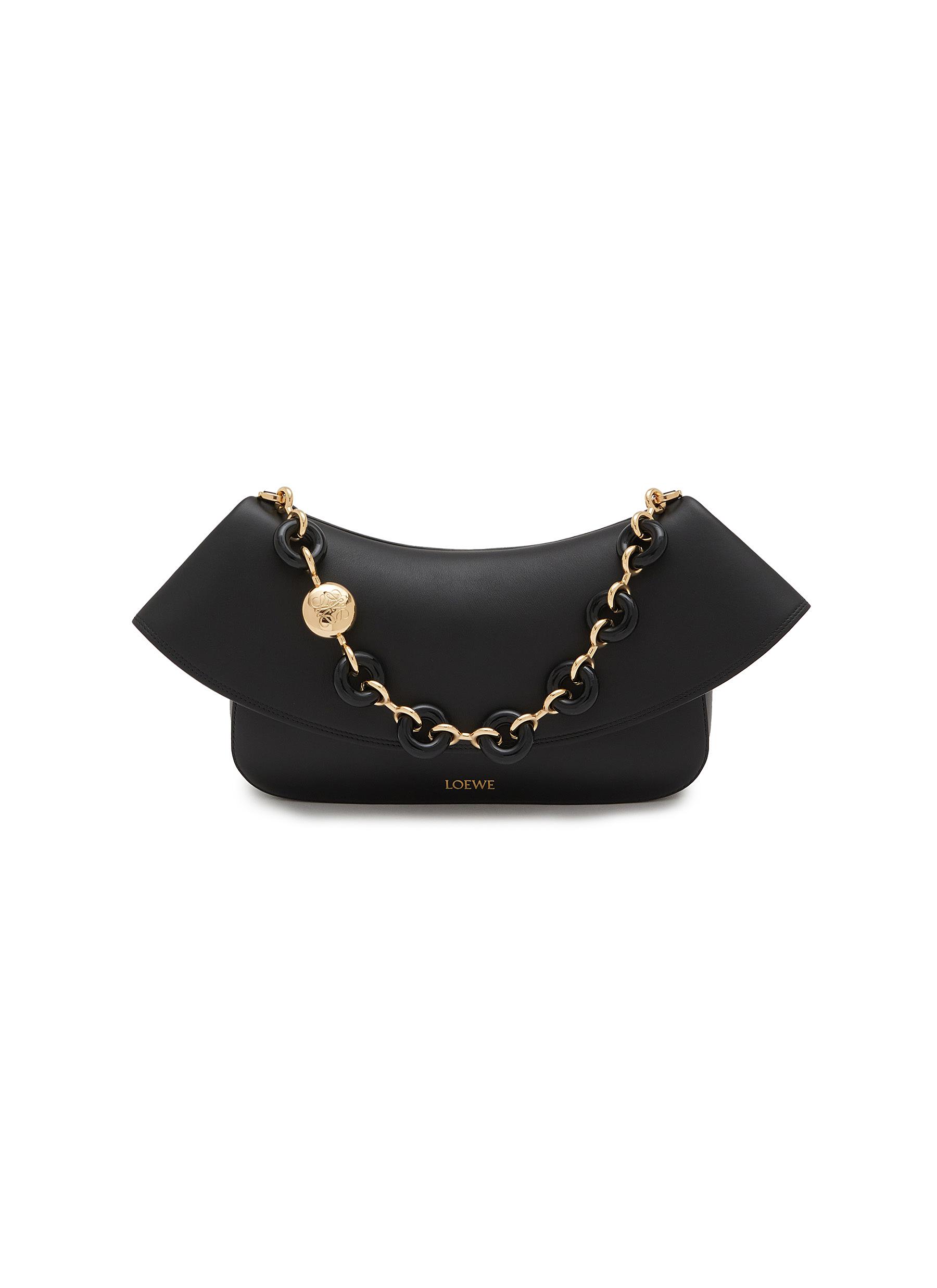 ショルダーバッグ・ポシェット Loewe Black Leather Medium Ola Shoulder Bag LOEWE | Medium Ola Leather Bag | Women | Lane Crawford