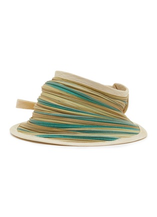 Main View - Click To Enlarge - LANE'S - Foldable Buntal Lurex Hat
