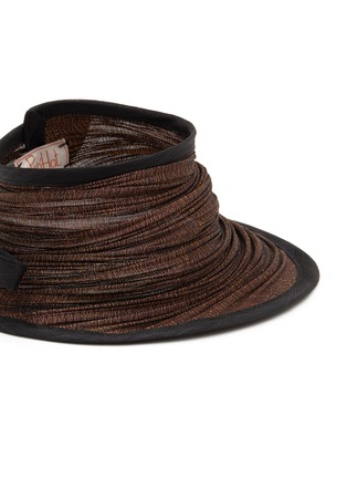 Detail View - Click To Enlarge - LANE'S - Foldable Buntal Lurex Hat