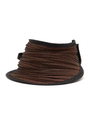 Main View - Click To Enlarge - LANE'S - Foldable Buntal Lurex Hat