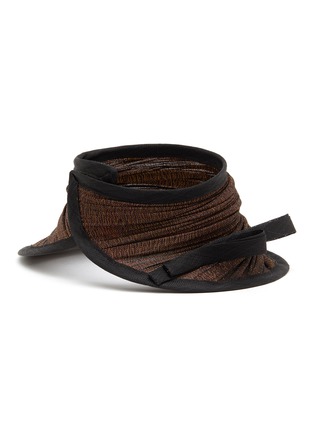 Figure View - Click To Enlarge - LANE'S - Foldable Buntal Lurex Hat