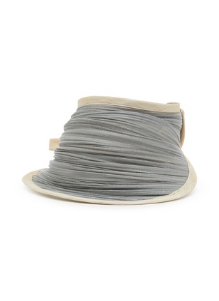 Main View - Click To Enlarge - LANE'S - Foldable Buntal Lurex Hat