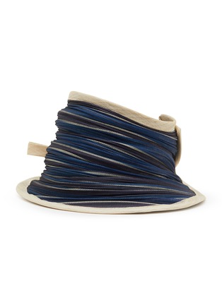 Main View - Click To Enlarge - LANE'S - Foldable Buntal Lurex Hat