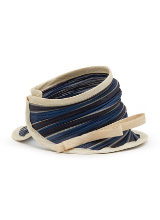 Figure View - Click To Enlarge - LANE'S - Foldable Buntal Lurex Hat
