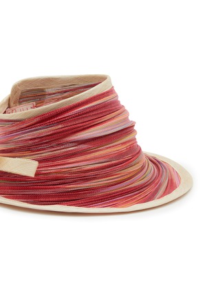 Detail View - Click To Enlarge - LANE'S - Foldable Buntal Lurex Hat