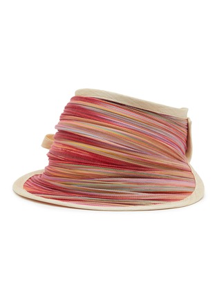 Main View - Click To Enlarge - LANE'S - Foldable Buntal Lurex Hat