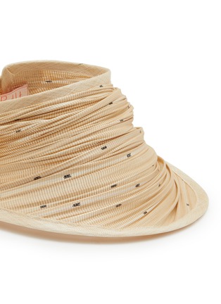 Detail View - Click To Enlarge - LANE'S - Foldable Buntal Lurex Hat