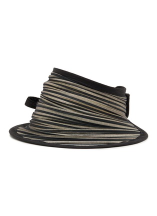 Main View - Click To Enlarge - LANE'S - Foldable Buntal Lurex Hat