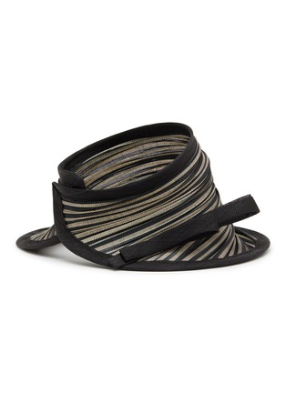 Figure View - Click To Enlarge - LANE'S - Foldable Buntal Lurex Hat