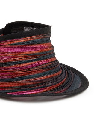 Detail View - Click To Enlarge - LANE'S - Foldable Buntal Lurex Hat