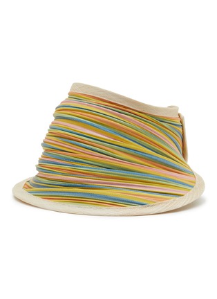 Main View - Click To Enlarge - LANE'S - Foldable Buntal Lurex Hat