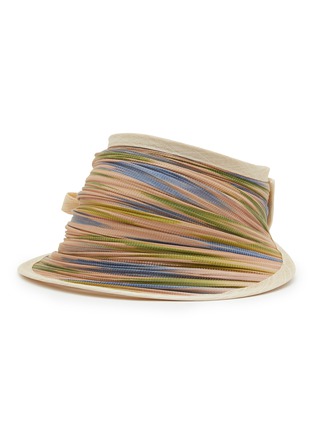 Main View - Click To Enlarge - LANE'S - Foldable Buntal Lurex Hat
