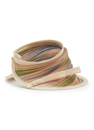 Figure View - Click To Enlarge - LANE'S - Foldable Buntal Lurex Hat