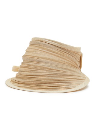 Main View - Click To Enlarge - LANE'S - Foldable Buntal Lurex Hat