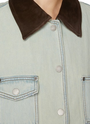  - NOIR - Mid Length Light Wash Denim Jacket