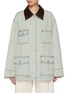 Main View - Click To Enlarge - NOIR - Mid Length Light Wash Denim Jacket
