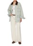 Figure View - Click To Enlarge - NOIR - Mid Length Light Wash Denim Jacket