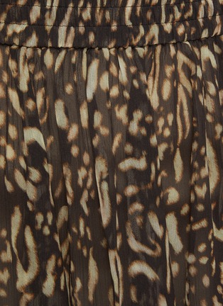 - NOIR - Leopard Print Silk Maxi Skirt