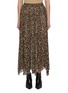 Main View - Click To Enlarge - NOIR - Leopard Print Silk Maxi Skirt