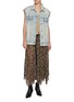Figure View - Click To Enlarge - NOIR - Distressed Light Wash Gilet