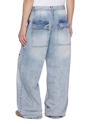 Back View - Click To Enlarge - WE11DONE - Logo Embroidered Carpenter Jeans
