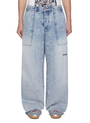 Main View - Click To Enlarge - WE11DONE - Logo Embroidered Carpenter Jeans