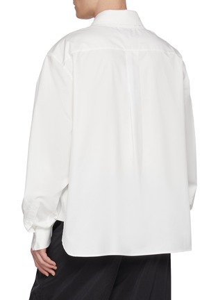 Back View - Click To Enlarge - WE11DONE - Removable Double Collar Cotton Shirt