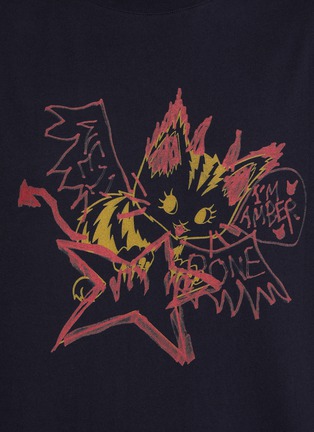  - WE11DONE - Amber Monster Graphic Cotton T-Shirt