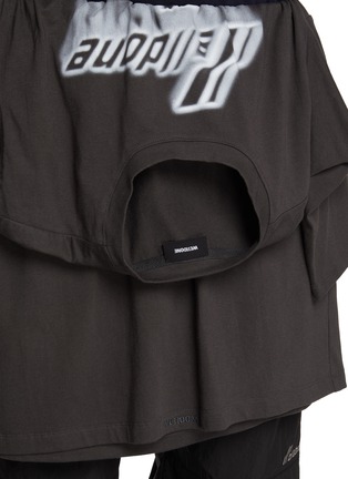  - WE11DONE - T-Shirt Layered Track Pants