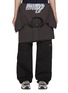 Main View - Click To Enlarge - WE11DONE - T-Shirt Layered Track Pants