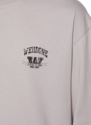  - WE11DONE - University Logo Graphic Cotton T-Shirt