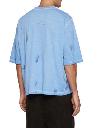 Back View - Click To Enlarge - WE11DONE - Paint Splatters Cotton T-Shirt