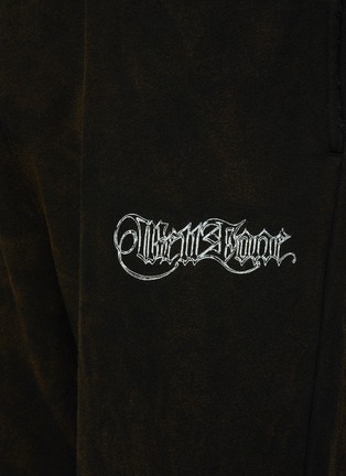  - WE11DONE - Gothic Logo Washed Cotton Sweatpants