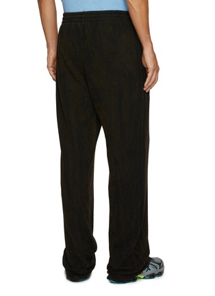 Back View - Click To Enlarge - WE11DONE - Gothic Logo Washed Cotton Sweatpants