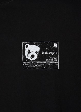  - WE11DONE - Teddy ID Graphic Cotton T-Shirt