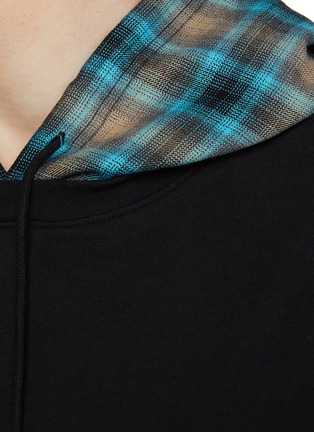  - WE11DONE - Patchwork Hooded Cotton Jersey T-Shirt