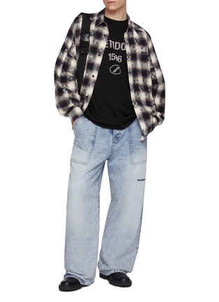 Figure View - Click To Enlarge - WE11DONE - Pearl 1506 Embellished Cotton T-Shirt