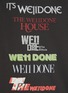  - WE11DONE - Multi Horror Movie Logo Cotton T-Shirt