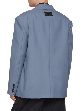 Back View - Click To Enlarge - WE11DONE - Single Breasted Door Knocker Tab Wool Blend Blazer