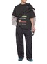Figure View - Click To Enlarge - WE11DONE - Two Tone Long Sleeve Cotton Jersey T-Shirt